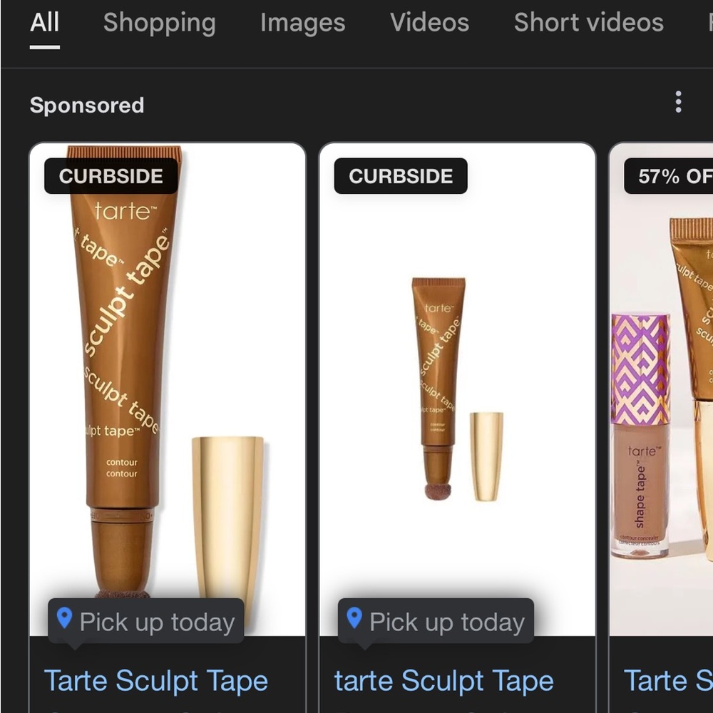 Tarte Bronzer Contour Brown Gold Makeup